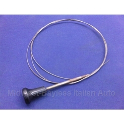 Choke Cable Inner Wire w/Knob (Fiat 850 Spider Coupe) - OE NOS