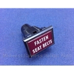 Dash Indicator "Fasten Seat Belt" (Fiat 124, 131, 128, X1/9, Lancia) - U8