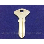 Key Blank - Door / Trunk (Fiat Pininfarina 124 Spider 1979-On) - NEW