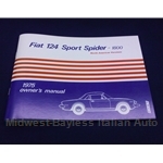 Owners Manual (Fiat 124 Spider 1975) - NEW