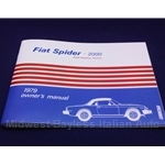 Owners Manual (Fiat 124 Spider 2000 1979) - NEW