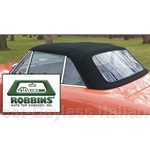 ROBBINS - Convertible Top Black Cloth (Fiat 124 Spider 1968-78) - NEW