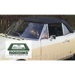 ROBBINS - Convertible Top Black Vinyl (Fiat 124 Spider 1968-78) - NEW