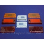 Tail Light Lens Set Complete Altissimo (Fiat 131 Sedan 1975-78) - OE NOS