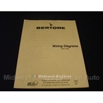 Wiring Diagrams Manual (Fiat Bertone X19 1983-84) - NEW