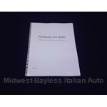 Wiring Diagrams Manual (Fiat 124 Spider Pininfarina 1983-85) - NEW