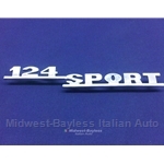 Badge Emblem "124 Sport" (Fiat 124 Spider 1968-73) - OE