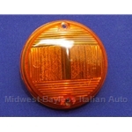 Turn Signal Lens Front Amber (Fiat 124 Coupe, Fiat 850 Coupe, 1100R) - NEW