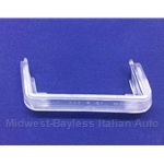 Turn Signal Lens Clear - Front Right + Reverse Light Lens (Fiat 850 Spider 1968-69, Siata Spring) - OE NOS
