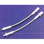 Brake Hose Stainless Braided Lines SET 2x Rear (Lancia Scorpion / Montecarlo) - NEW
