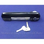Door Handle Assembly Exterior Front Right With Keys (Fiat 131 Brava 1978.5-82) - OE NOS