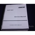 Factory Service Manual (Fiat X1/9 1973-78) - NEW