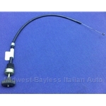 Hand Throttle Cable Assembly (Fiat 124 Spider 1976-78) - OE NOS
