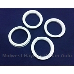 Hub-Centric Centering Ring SET of 4x (adapts 73.1mm --> 58.1mm) - NEW