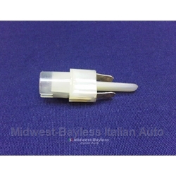 Marker Light Bulb Holder Socket 2-wire - (Fiat X1/9, 124, 128, 131, 850 + Other Italian) - OE