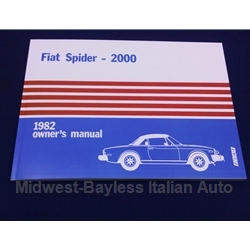      Owners Manual (Fiat 124 Spider 2000 1982) - NEW