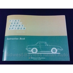      Owners Manual (Fiat 850 Spider 1970) - NEW