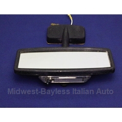 Rear View Mirror w/Map Light (Fiat 850 Sedan) - OE NOS