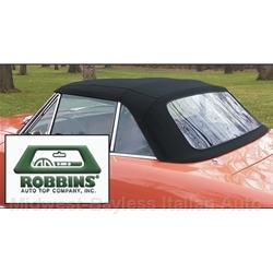    ROBBINS - Convertible Top Black Cloth (Fiat 124 Spider 2000 1979-82) - NEW