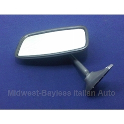 Side View Mirror Left Or Right Gray (Fiat 124 Coupe 1974-75, 128, X19 All) - OE NOS