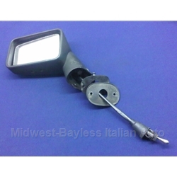 Side View Mirror Left 2000 Early Style Assy (Fiat 124 Spider 1979-82) - U8