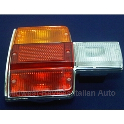 Tail Light Assembly Left - Amber (Fiat 131 Sedan 1975-78) - OE NOS