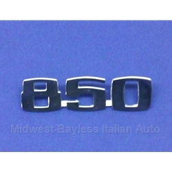 Badge Emblem "850" (Fiat 850 Spider 1967-69) - OE NOS