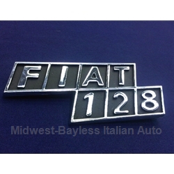 Badge Emblem "Fiat 128"(Fiat 128 1969-72) - OE NOS