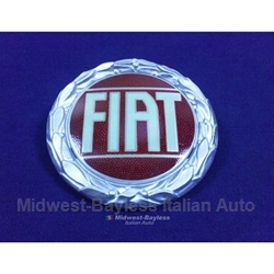 Badge Emblem "FIAT" 72mm (Fiat 124 Coupe 1973-75) - NEW