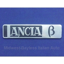 Badge Emblem "Lancia B" (Lancia Beta 1975-82) - OE NOS