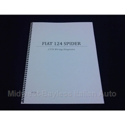 Wiring Diagrams Manual (Fiat 124 Spider 1978) - NEW