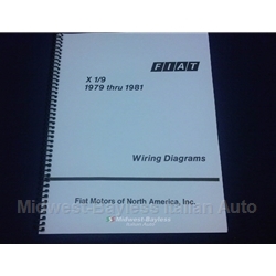  Wiring Diagrams Manual (Fiat X19 1979-82) - NEW