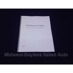 Wiring Diagrams Manual (Fiat 124 Spider Pininfarina 1983-85) - NEW