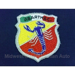 "ABARTH & C." Scorpion Shield / Emblem Patch - Green White Red