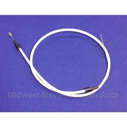Hood Release Cable - Complete (Fiat 124 Coupe All) - OE NOS