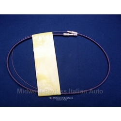 Hood Release Cable - Complete (Fiat 124 Sedan Wagon) - NEW
