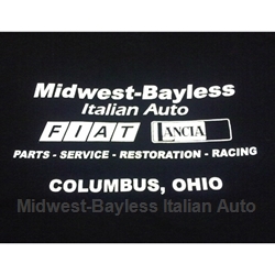   "Midwest-Bayless" Back Logo Ladies V-Neck T-Shirt Black
