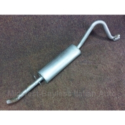 Exhaust Muffler and Tail Pipe (Fiat 131 Wagon 1979-1982) - NEW