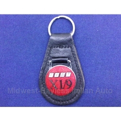    Key Fob Key Ring FIAT X1/9 Logo - RED - NEW