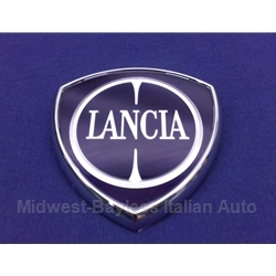   Badge Emblem "Lancia" 83mm  (Lancia Beta, Scorpion, Delta, Others)  - NEW
