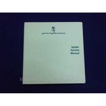        Factory Service Manual (Fiat Pininfarina 124 Spider 1975-85) - FACTORY ISSUE
