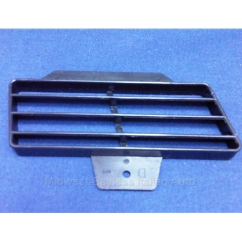 Console Center Lower Vent Grille Right - Black (Fiat Pininfarina 124 Spider, Coupe All) - OE NOS