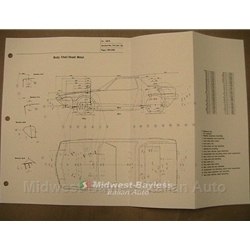 Chassis Geometry Blueprint (Fiat Bertone X19 All) - NEW