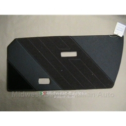 Door Panel Right (Fiat Bertone X19 1979-88) Black/Red Cloth - OE NOS