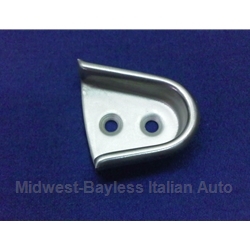 Door Alignment Wedge Receiver Right STAINLESS (Fiat Pininfarina 124 Spider All) - U8