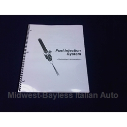      Fuel Injection Diagnosis Guide (Fiat Pininfarina 124 Spider, X1/9, Brava, Lancia) - NEW