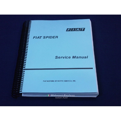 Factory Service Manual Fiat 124 Spider 1975 85 New