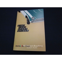 Owners Manual (Fiat 124 Spider 1971) - NEW