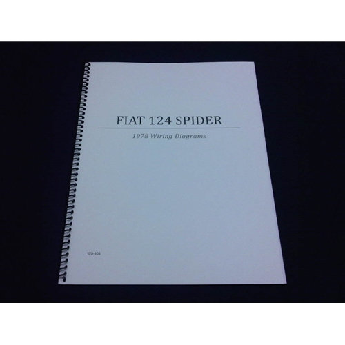 fiat 124 s c wiring diagrams manual (fiat 124 spider 1978) new Electrical Relay Diagram wiring diagrams manual (fiat 124 spider 1978) new