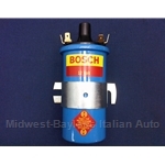 Ignition Coil - For Points-Style Systems - BOSCH Super Blue - Also Pertronix and 123 (Fiat Lancia All) - NEW
